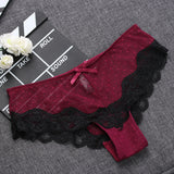 2019 Sexy Lace Women Panties Fashion Underpants Tempting Pretty Briefs Cotton Low Waist Cute Women Underwear Hipster Lingrie