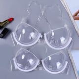 Sexy Women 3/4 Cup Transparent Clear Push Up Bra